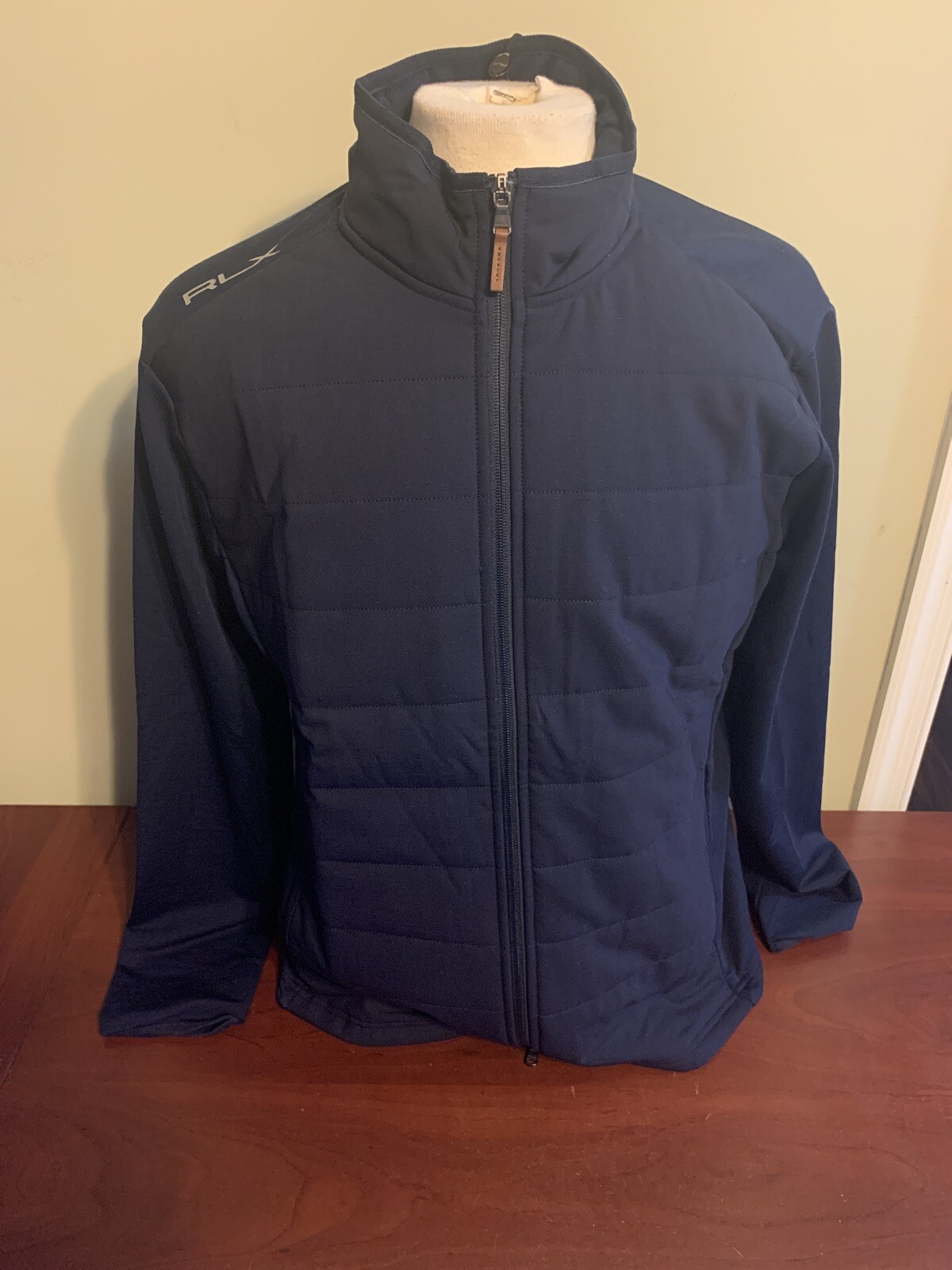 rlx golf paneled stretch wool jacket