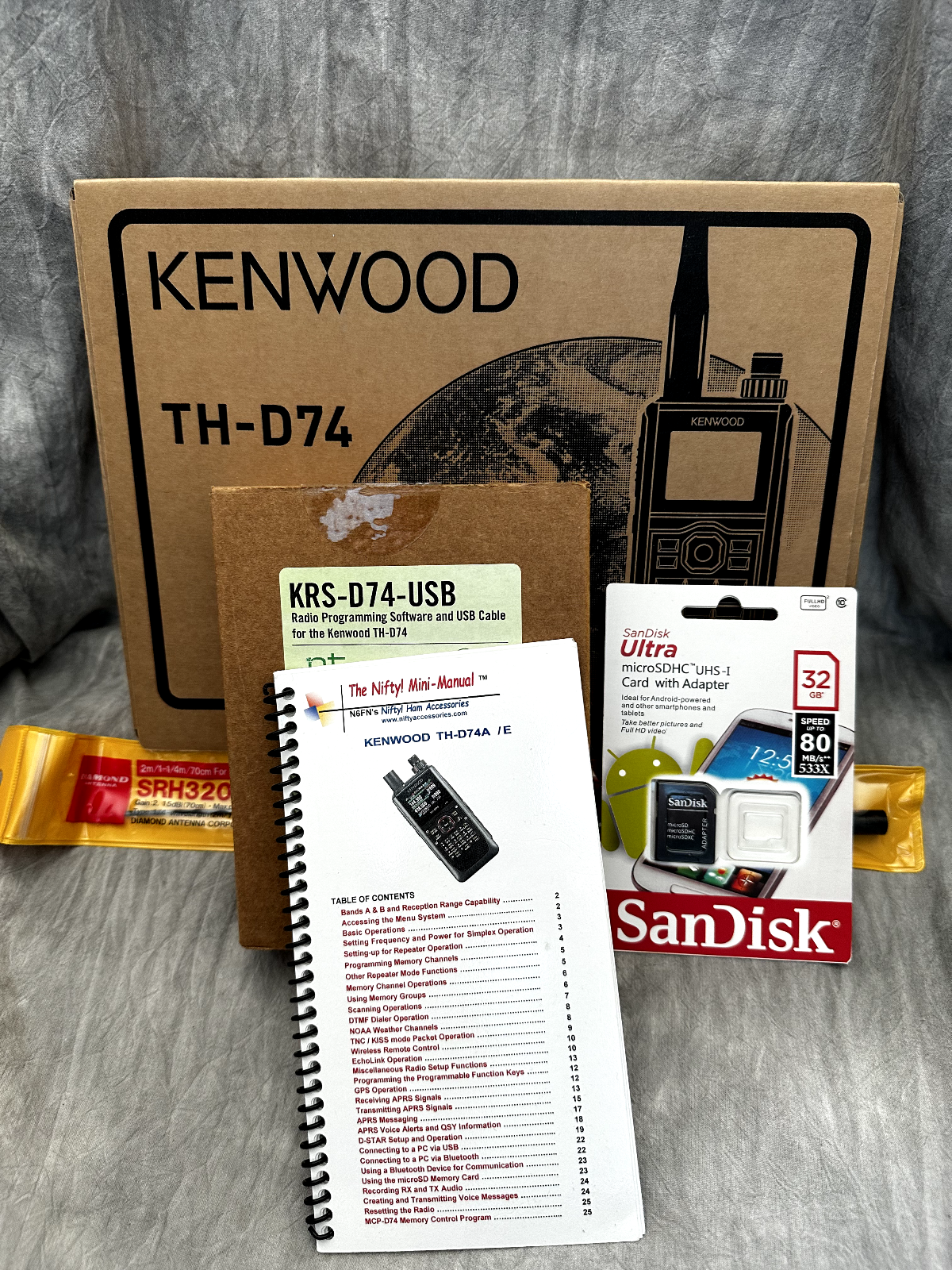 Kenwood TH-D74A 144/220/440 Digital/Analog Radio with access