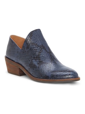 

LUCKY BRAND Женские синие кожаные ботильоны с полосками тигра Fausst на блочном каблуке 9,5 м, Синий, LK-FAUSST