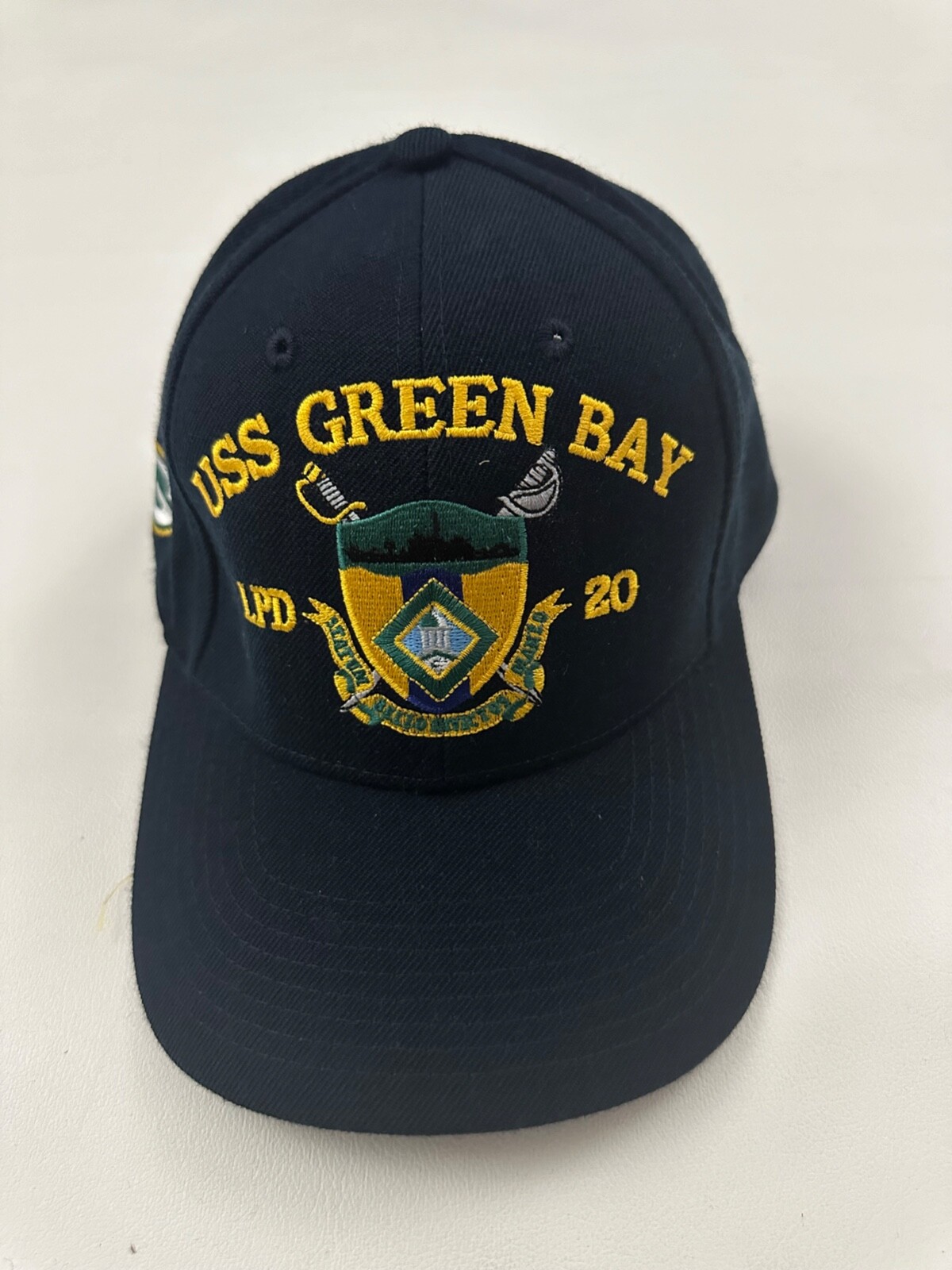 The Corps USS Green Bay LPD 20 Logo Blue Baseball Cap Hat