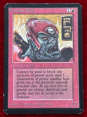 MTG IRONCLAW ORCS - Alpha 