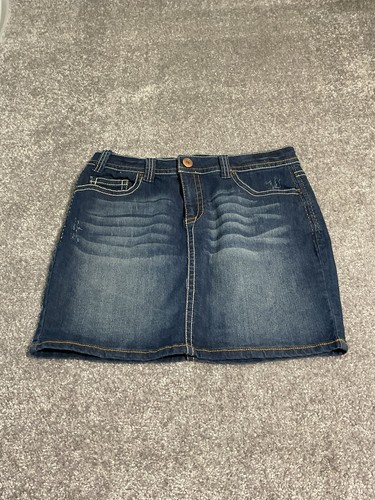Blue Epic Women's Denim Skirt Thick Stitch Sze 10 | eBay