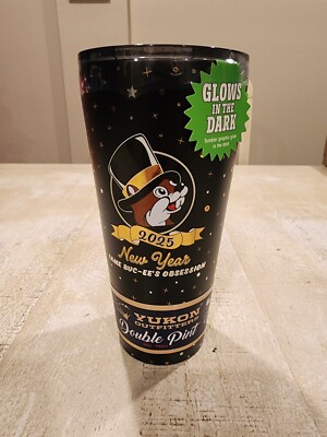 NEW 2025 Buc-ee's New Year s 32 oz Double Pint Tumbler Glows In The Dark!!