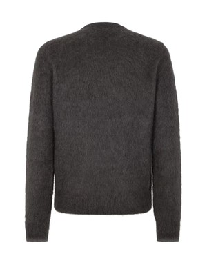 Pre-owned Fendi Alpaca Sweater In Peltro Flannel
