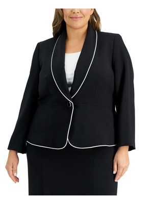 

Женское черное верхнее пальто LE SUIT Wear To Work, Черный, 50039327-6DB
