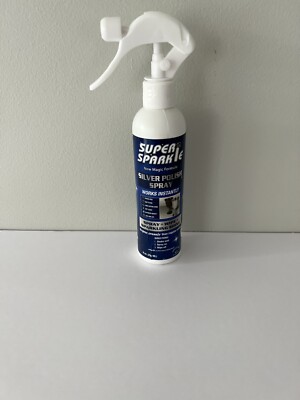 Silver Polish Cleaner Spray 8 Ounce with Cloth Pack Set - Gently Cleans Removes
