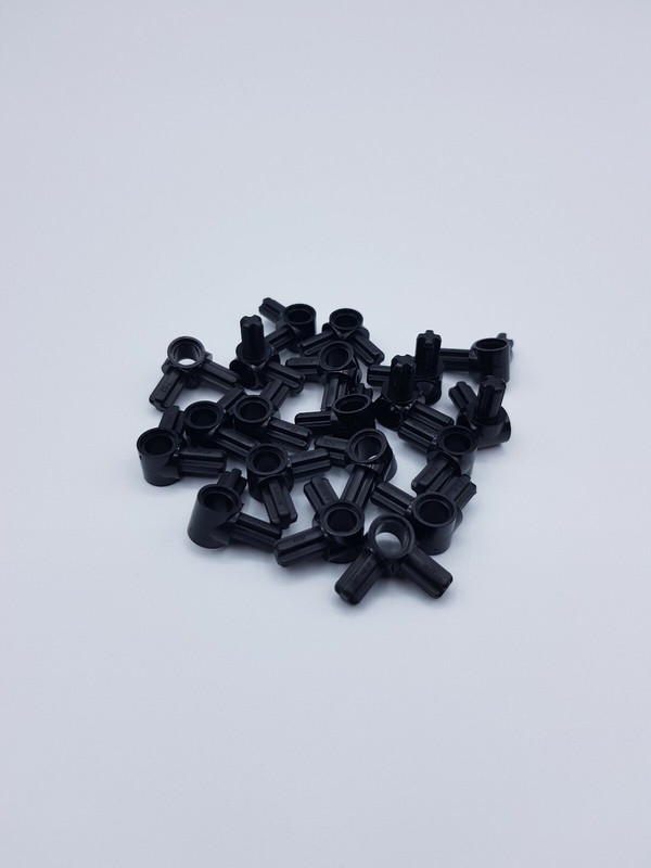 Lego Technic Lot 20 X Axe Connecteur  2 Axes  90Â° Noir Ref 10197 / 6099801  Neuf