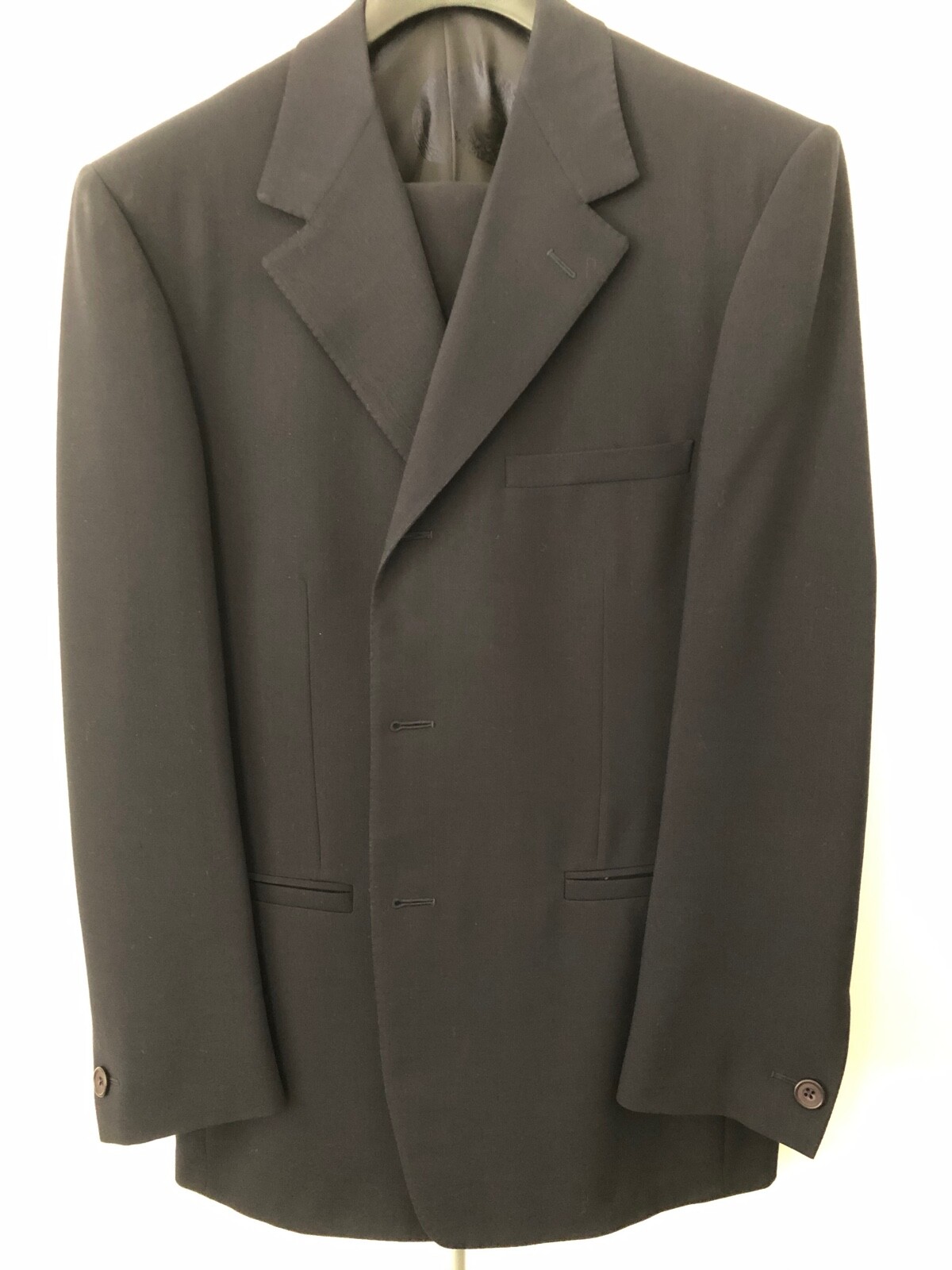 GIANNI VERSACE Vintage 1990s Navy Men's Suit 50 EU (40 US GIANNI VERSACE Vintage 1990s Navy Men's Suit 50 EU (40 US