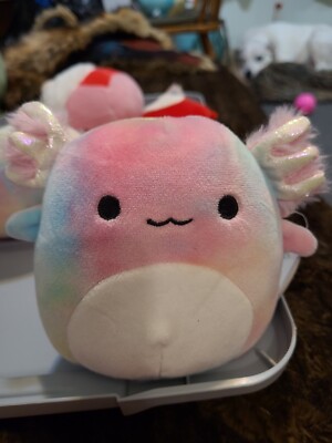 Squishmallows Tinley The Tie Dye Axolotl 5  Plush Toy Kelly Toys NWT HTF