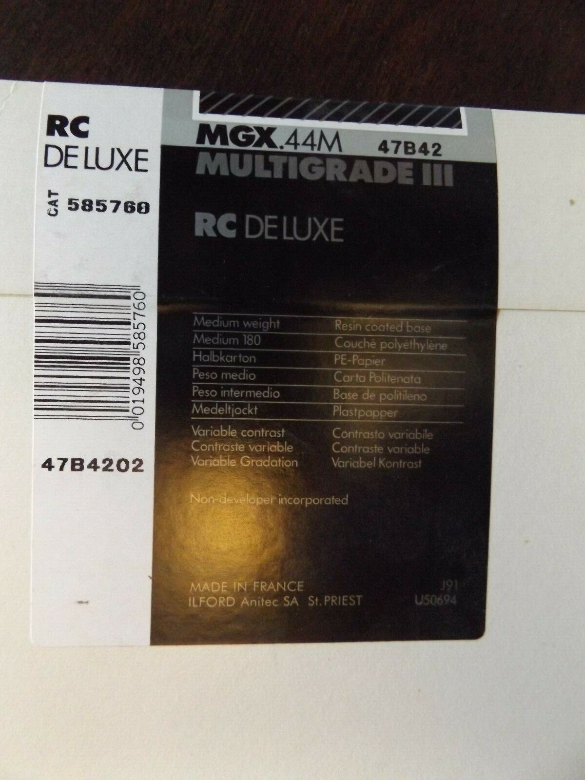 14 LOT Ilford Multigrade III RC Deluxe Photo Paper 11x14, 8 Sheets & 6 Ilfobrom