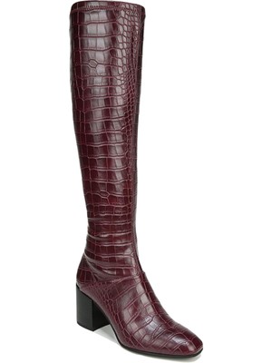 

Женские ботильоны FRANCO SARTO Maroon Crocodile Tribute на блочном каблуке, H4592S2