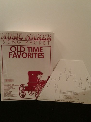 Music Maker Lap Harp Song Packet OLD TIME FAVORITES 12 songs