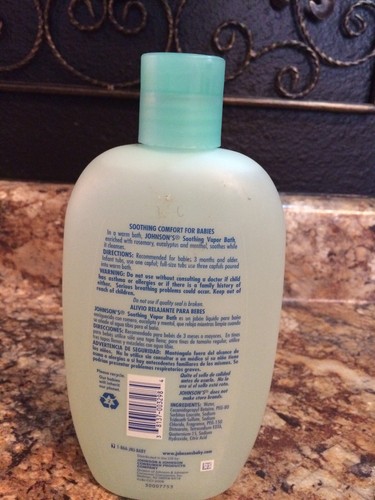 Johnson's Baby Soothing Vapor Bath For Colds, 15 oz.