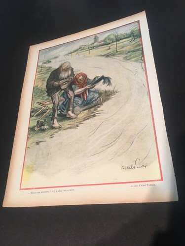 Original LE RIRE French Color Lithograph 1905 Illustrated By Faivre