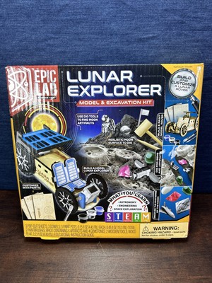 NEW** EPIC LAB Lunar Explorer Model & Excavation Kit STEAM Build Lunar Rover