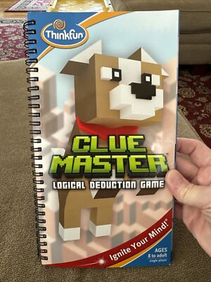 Clue Master Thinkfun Logical Deduction Game Reasoning 40 Challenges (CM)