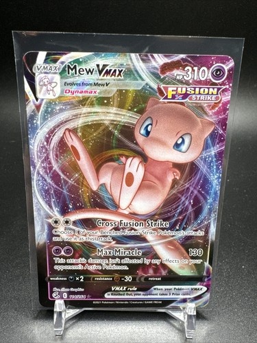 ポケモンカードゲーム Mew VMAX Fusion Strike Pokemon Fusion Strike Mew VMAX #114 - Walmart.com