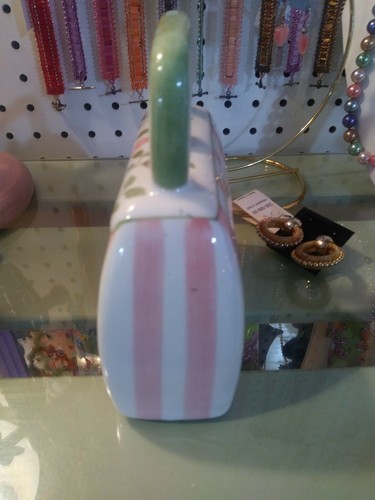 Andrea By Sadek Pink Stripes  & Rose Bud 