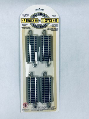 Bachmann HO NS EZ 33-1/4 R Curve 6 Pcs  BAC44508