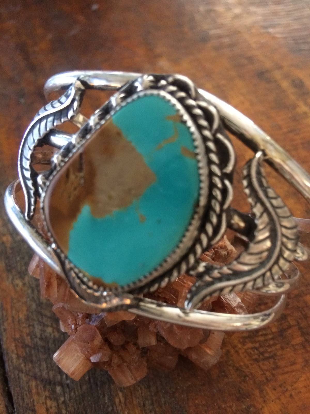 PIRME ROYSTON TURQUOISE BRACELET* TALBURT, NEVADA~STERLING