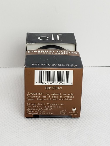 Elf Stardust Glitter Bronze Comet .09 Oz Face Body Hair(D