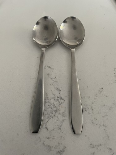 2 x OLD HALL Campden Dessert Spoons 18 cm Robert Welch Design 1960s vgc