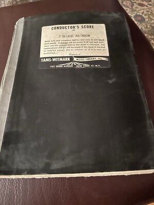 Conductors Score Of Finians Rainbow