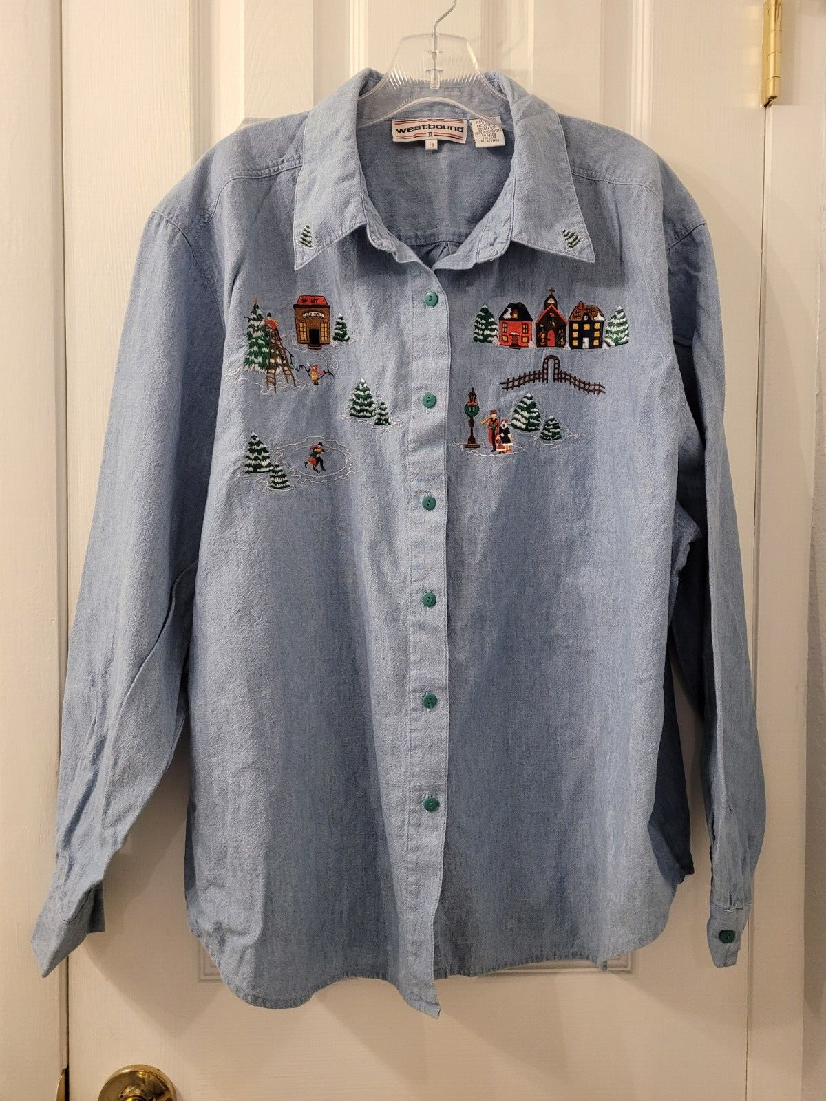 ジャケット・アウター MEDI VINTAGE FLOWER EMBROIDERY SHIRT Rockmount Women's Vintage Cascading Floral Embroidery