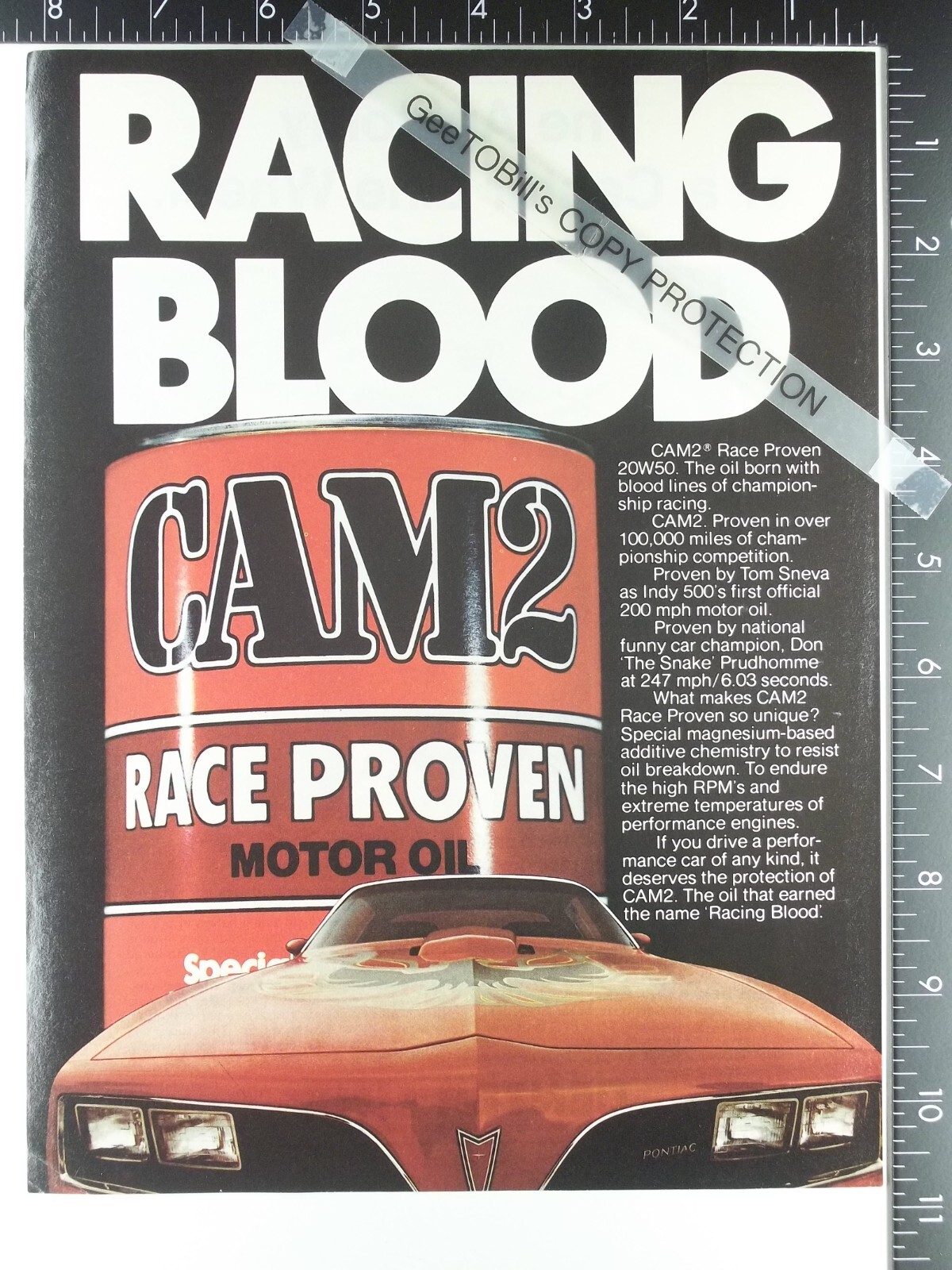 In Red Pontiac Firebird Trans-am 1978? 1977? Hood Shot