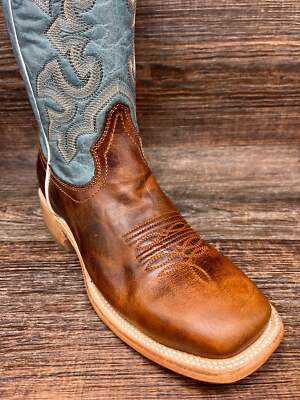 Pre-owned Corral A4262 Mens Square Toe Western Boot By  In Multicolor
