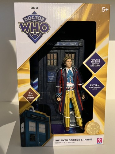 Doctor Who Classic Tardis and Sixth / 6th Doctor Figure Set - UK Exclusive  | eBay