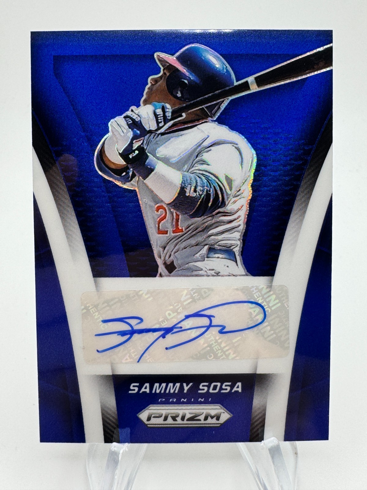 2025 Prizm Baseball SAMMY SOSA Blue Throwback Signatures Auto /49