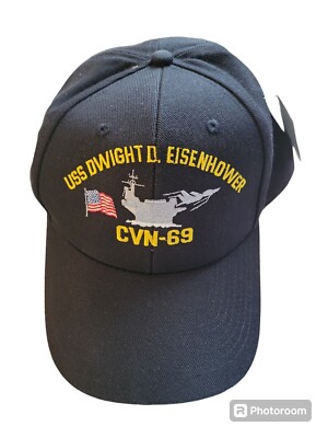 USS DWIGHT D. EISENHOWER CVN 69  The Corps US Navy Baseball Cap One Size 