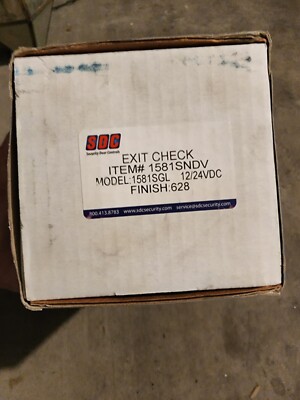 SDC 1581  Mini Exit Check Delayed Egress Lock Security Door Controls 1581SNDV