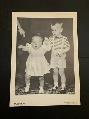 Vintage Baby Needs Some Help Methodist Teaching Poster