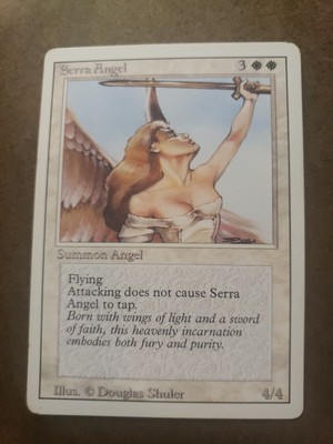 Magic the Gathering Revised  Serra Angel  MTG  White
