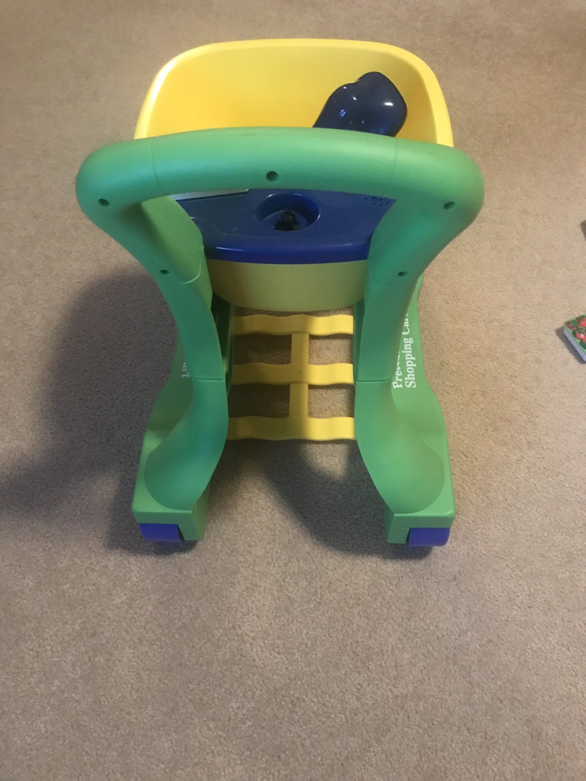 RARE HTF Leap Frog Pretend & Learn Shopping Cart Grocery Cart w/ 10 Pieces Food