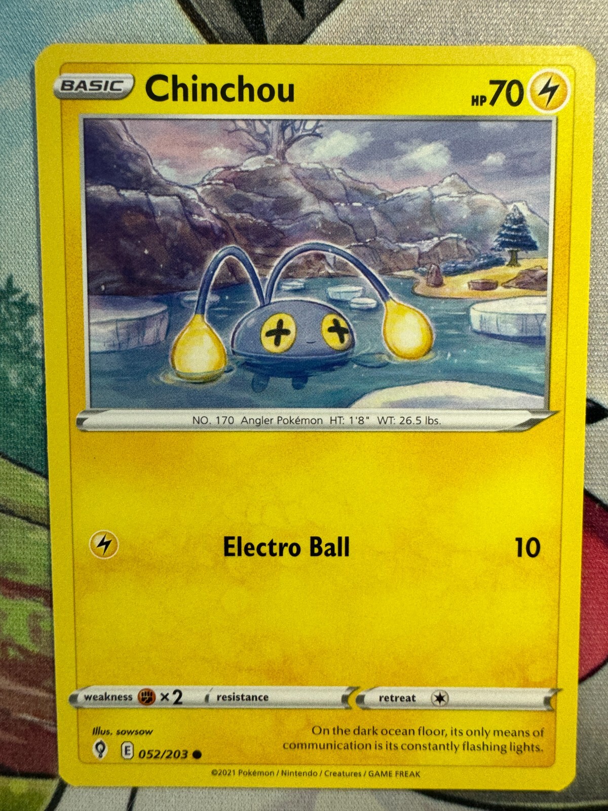Chimchou Non Holo English Pokemon TCG BKA787 | eBay