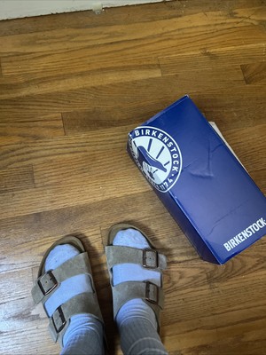 Birkenstock New w/ Box Zürich Steer Khaki Nubuck Leather