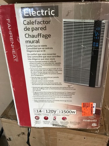 Fahrenheat Smart Series 13-3/4 in. x 19-1/2 in. 1,500-Watt Wall Heater ... C5