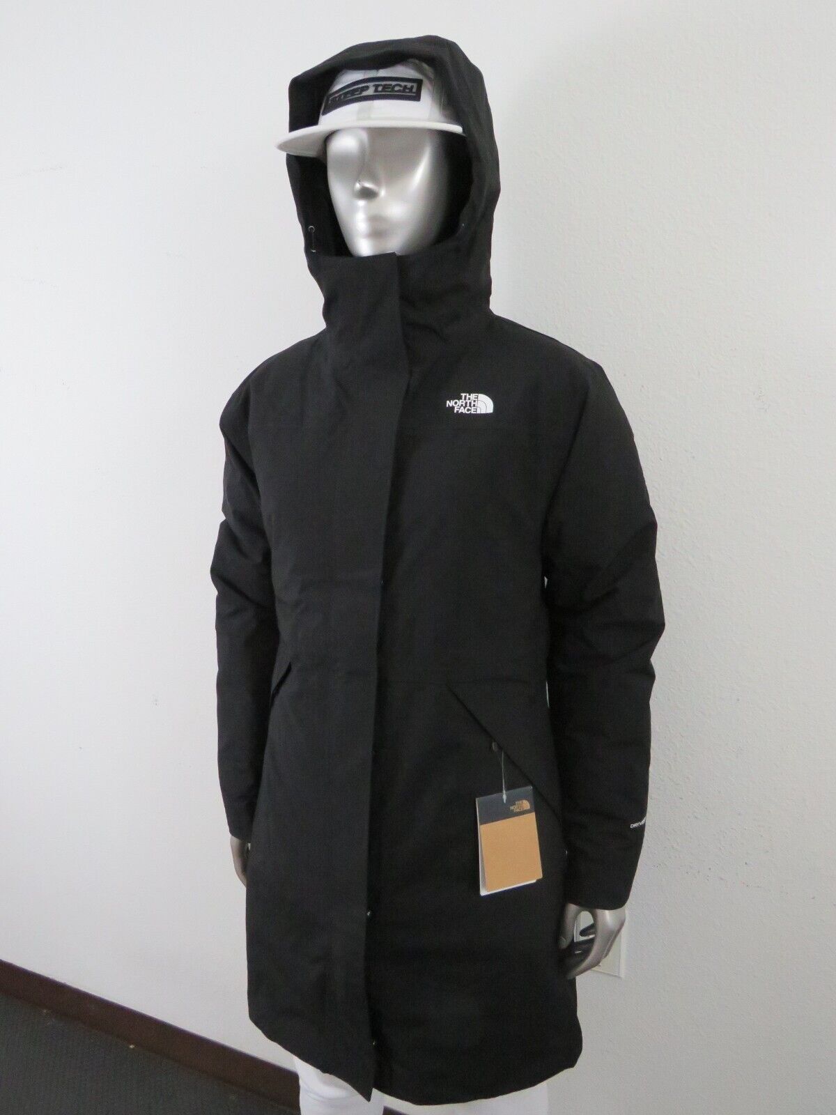 Pre-owned The North Face Womens  Sequoia Triclimate Waterproof Down Insulated Parka Jacket In Tnf Black / Tnf White Logo