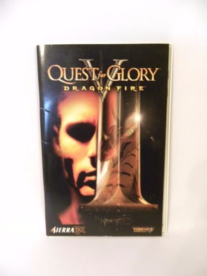 Quest of Glory-Dragon Fire Instruction Book, Hint Book and Quick Reference ONLY