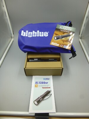 New Big Blue AL1300np Narrow Beam Dive Light With Carry Case / Prompt Safe Ship