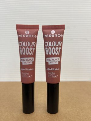 2 Pk-Essence Colour Boost Mad About Matte Liquid Lipstick #05 Dangerously Yours