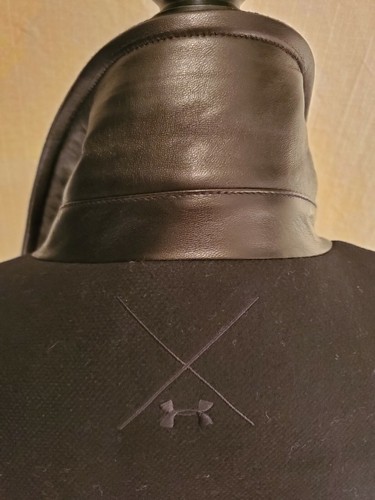 Pre-owned Under Armour Pea Coat Jacket Wool Cashmere Black Label Black Made In Italy $1200