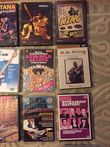 Lot Of 16 Guitat Instructional Videos & Concerts Hal Leonard Alfred Homespun +