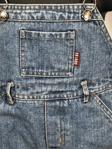 Overalls Jean Denim Eddie Bauer Kids 24 month Medium Wash Domes Snaps