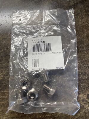 Polyconn HEX BUSHING NKL-BRS 1/4 M x 1/8 F NPT - Model PC110NB-42 - NEW