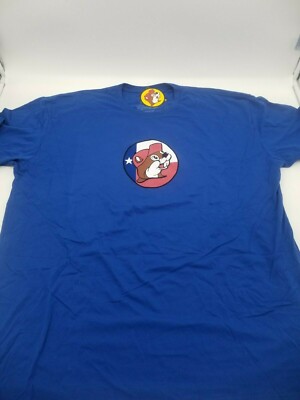 Buc-ee's Don't Mess With Texas Blue Beaver T shirt unisex X-Large