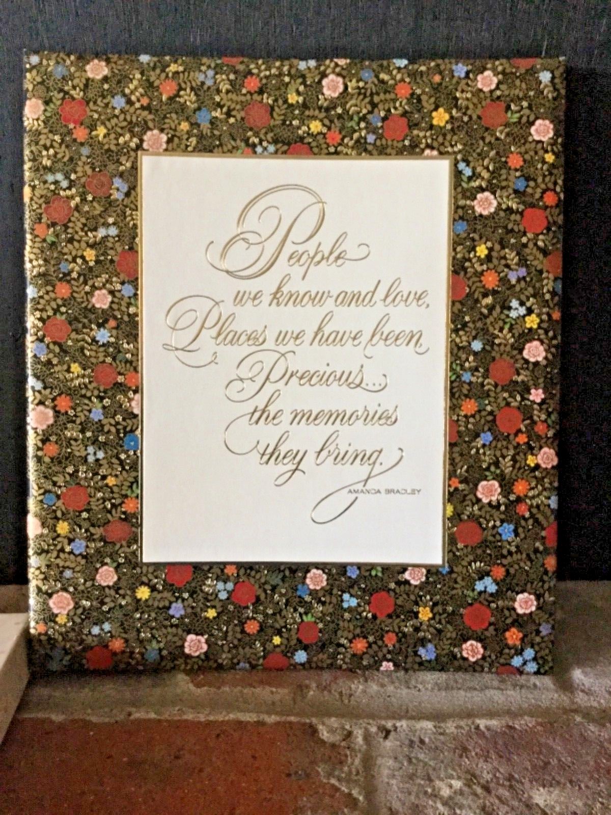 New Gorgeous VTG Hallmark Photo Album NIB Beautiful Quote On Cover 1970’s1980’s